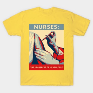 Nurses: The Heartbeat of Healthcare. T-Shirt